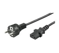 Microconnect PE020430 câble électrique Noir 3 m Prise d'alimentation type F Coupleur C13