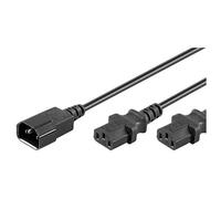 Microconnect PE061312 câble électrique Noir 1,2 m Coupleur C14 Coupleur 2 x C13