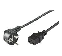Microconnect PE0771905 câble électrique Noir 5 m Prise d'alimentation type E+F Coupleur C19
