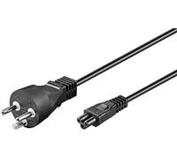 Microconnect PE120805 câble électrique Noir 0,5 m Prise d'alimentation type K Coupleur C5 - Cables électriques (0,5 m, Male connector / Male connector, Prise d'alimentation type K, Coupleur C5, Noir)
