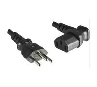 Microconnect PE160418A câble électrique Noir 1,8 m Prise d'alimentation type J Coupleur C13