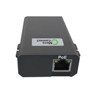 MicroConnect POEINJ-25W-USBC - Convertisseur Gigabit PoE vers USB-C 25W - Actif avec protections OVP, OCP, SCP - Compatible 802.3bt - Ports PoE, USB-C et RJ45