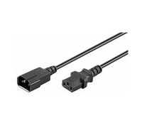 MicroConnect PowerCord - Rallonge de câble d'alimentation - IEC 60320 C14 pour power IEC 60320 C13 - 1 m - noir