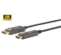 MicroConnect Premium - Câble adaptateur - DisplayPort mâle pour HDMI mâle - 10 m - cuivre hybride/fibre optique - noir - Active Optical Cable (AOC), support pour 4K60Hz
