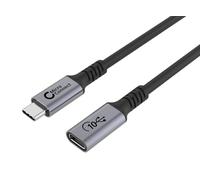 MicroConnect Premium - Câble d'extension USB - 24 pin USB-C (M) pour 24 pin USB-C (F) - USB 3.2 Gen 2x2 - 20 V - 5 A - 2 m - Alimentation USB (100 W), support pour 4K60Hz (3840 x 2160), débit de...