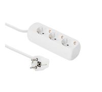 MicroConnect - 3-way Schuko Socket 3M White - Barres d'alimentation