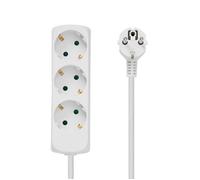 MicroConnect 3-Way - Coupe-circuit - entrée : alimentation - connecteurs de sortie : 3 - 1.8 m cordon - blanc