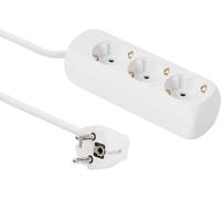 MicroConnect Prise Schuko 3 voies 5M Blanc