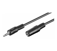 MicroConnect - Rallonge de câble audio - mini-phone stereo 3.5 mm femelle pour mini-phone stereo 3.5 mm mâle - 1.5 m