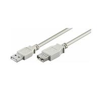 MicroConnect Câble d'extension USB 2.0 Mâle-Femelle 0,5 m – 0,48 Gbit/s, synchronisation et charge