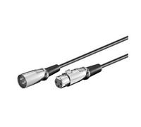 Goobay 50705 Câble de Connexion XLR, Noir, 2m Longueur de Câble
