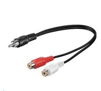 MicroConnect - RCA - 2xRCA 0,20m M-F - Câbles audio
