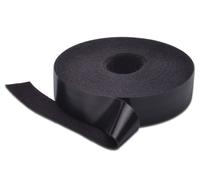 MicroConnect Ruban Velcro 20 mm x 10 m Noir - Rouleau pour Gestion de Câbles