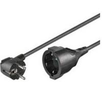Microconnect Schuko, M/F, 3m de câble de transmission noir