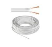 Microconnect Speaker Cable, 25 m - Câble de Signal (25 m, Blanc)