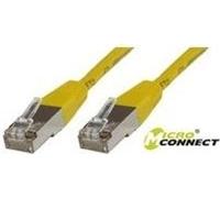 MicroConnect - Câble réseau - RJ-45 (M) pour RJ-45 (M) - 1 m - Paire torsadée blindée (SSTP) - CAT 6 - sans halogène, bloqué - jaune