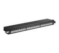 MicroConnect - Tableau de connexions - CAT 6 - STP - RJ-45 X 24 - noir - 19"
