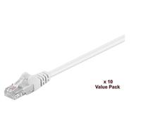 MicroConnect - U/UTP CAT5e 0.5m White10 Pack - Câbles réseau