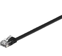 MicroConnect - U/UTP CAT6 0.25M Black Flat - Câbles réseau