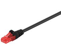 MicroConnect - U/UTP CAT6 0.25M Black PVC - Câbles réseau
