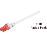MicroConnect U/UTP CAT6 10M Blanc 10 PACK