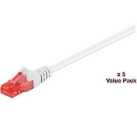 MicroConnect U/UTP CAT6 15M Blanc 5 PACK