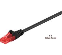 MicroConnect U/UTP CAT6 15M Noir 5 PACK