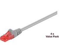 MicroConnect U/UTP CAT6 20M Grey 4 PACK
