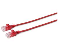 MicroConnect - U/UTP CAT6 2M Red Slim, - Câbles réseau