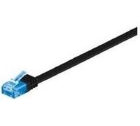 MicroConnect U/UTP CAT6A 1M noir plat, V-UTP6A01S-FLAT