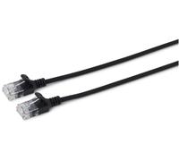 MicroConnect - U/UTP CAT6A Slim 1M Black - Câbles réseau
