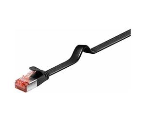 MicroConnect UltraFlat - Câble réseau - RJ-45 (M) pour RJ-45 (M) - 3 m - UTP - CAT 6 - démarré, plat - noir