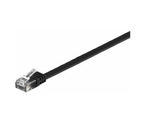 MicroConnect UltraFlat - Câble réseau - RJ-45 (M) pour RJ-45 (M) - 5 m - UTP - CAT 6 - démarré, plat - noir