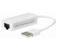 MicroConnect USB 2.0 - Ethernet Blanc