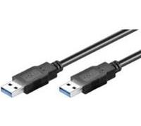 MicroConnect - USB3.0 A-A 0.5m M-M, Black - Câbles USB