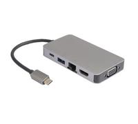 MicroConnect USB-C 2 x USB3.0 A RJ45 HDMI VGA,