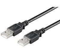 MicroConnect - USB2.0 A-A 0,5m M-M, Black - Câbles USB