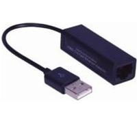 MicroConnect USB2.0 vers Ethernet, noir