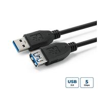 Microconnect USB3.0AAF05B câble USB USB 3.2 Gen 1 (3.1 Gen 1) 0,5 m USB A Noir