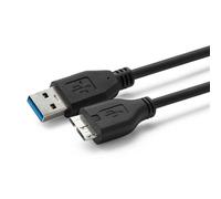 Microconnect USB3.0AB1MICRO câble USB USB 3.2 Gen 1 (3.1 Gen 1) 1 m USB A Micro-USB B Noir