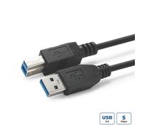 Microconnect USB3.0AB5B câble USB USB 3.2 Gen 1 (3.1 Gen 1) 5 m USB A USB B Noir