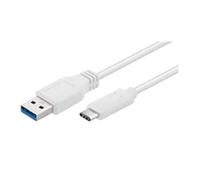 Cables USB Micro Connect MicroConnect - Câble USB - USB type A (M) pour USB-C (M) - USB 3.1 - 1 m - moulé - blanc