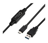 Microconnect USB3.1CA5AMP câble USB USB 3.2 Gen 1 (3.1 Gen 1) 5 m USB C USB A Noir