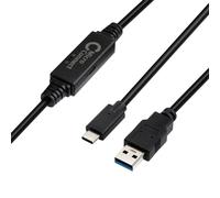 Microconnect USB3.1CA5AMP câble USB USB 3.2 Gen 1 (3.1 Gen 1) 5 m USB C USB A Noir