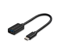 Microconnect USB3.1CAF02BH câble USB USB 3.2 Gen 1 (3.1 Gen 1) 0,2 m USB C USB A Noir