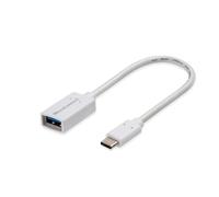 Microconnect USB3.1CAF02W câble USB USB 3.2 Gen 1 (3.1 Gen 1) 0,2 m USB C USB A Blanc