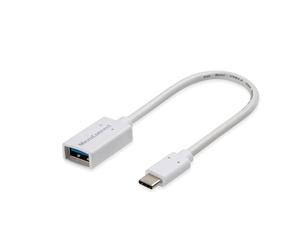 Microconnect USB3.1CAF02W câble USB USB 3.2 Gen 1 (3.1 Gen 1) 0,2 m USB C USB A Blanc