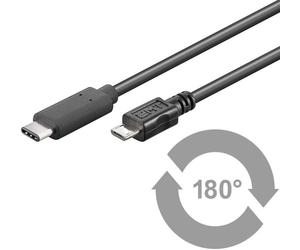 Microconnect USB3.1CAMIB1 câble USB USB 2.0 1 m USB C Micro-USB B Noir