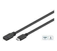 Microconnect USB3.1CC1EX câble USB USB 3.2 Gen 1 (3.1 Gen 1) 1 m USB C Noir