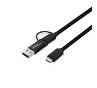 Microconnect USB3.1CCA1 câble USB USB 3.2 Gen 1 (3.1 Gen 1) 1 m USB C Noir
